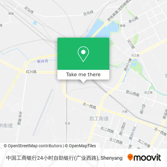 中国工商银行24小时自助银行(广业西路) map