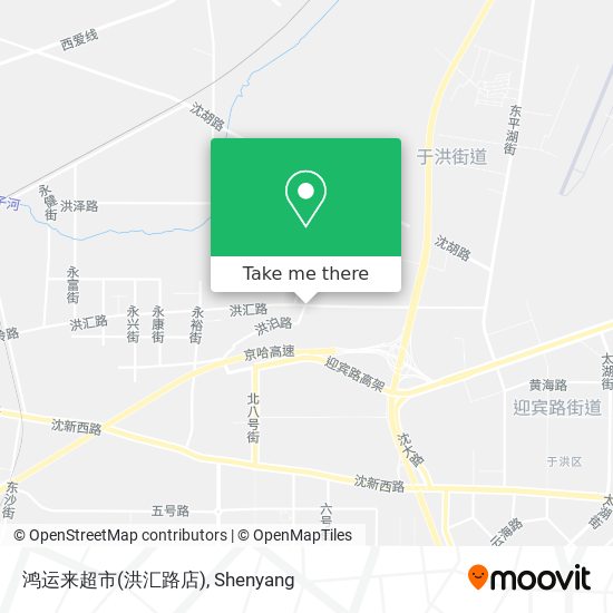 鸿运来超市(洪汇路店) map
