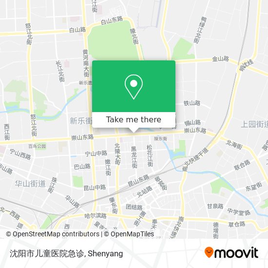 沈阳市儿童医院急诊 map