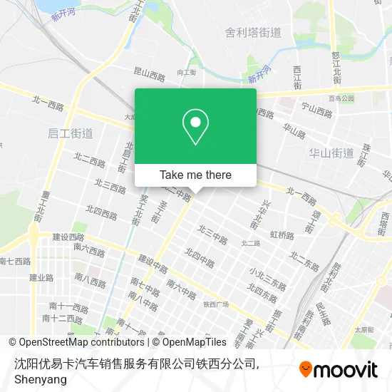 沈阳优易卡汽车销售服务有限公司铁西分公司 map