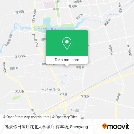 逸景假日酒店沈北大学城店-停车场 map