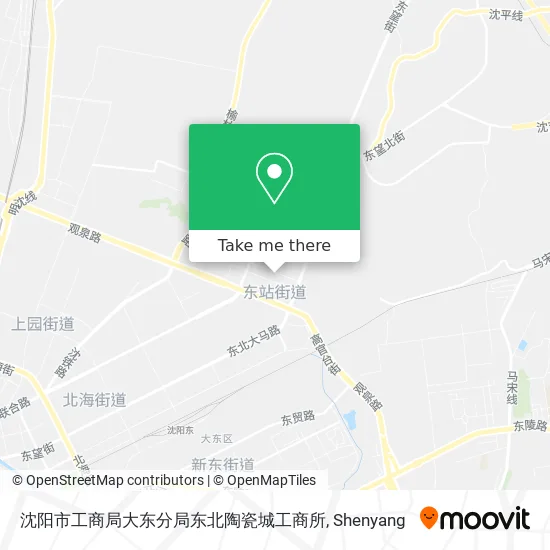 沈阳市工商局大东分局东北陶瓷城工商所 map
