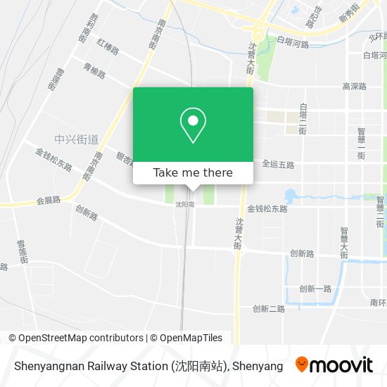 Shenyangnan Railway Station (沈阳南站) map