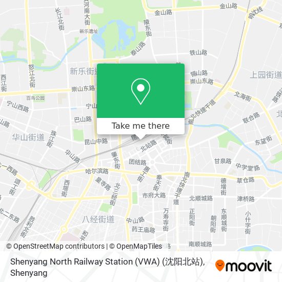 Shenyang North Railway Station (VWA) (沈阳北站) map