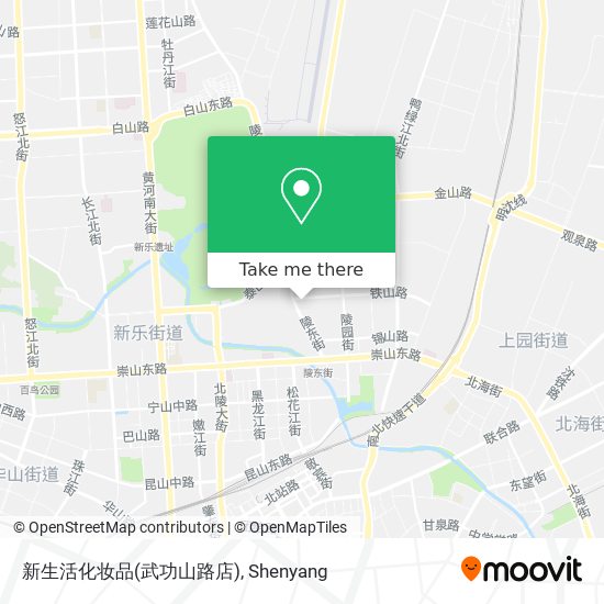 新生活化妆品(武功山路店) map