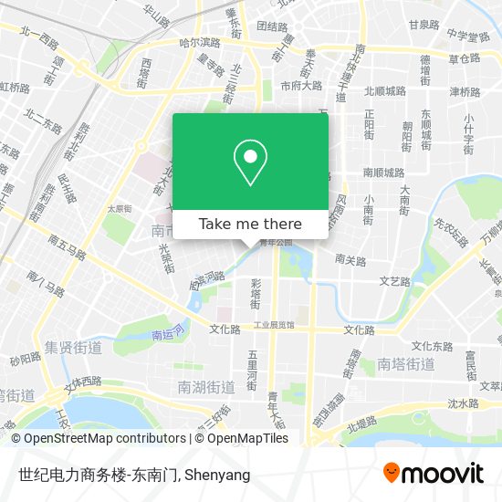 世纪电力商务楼-东南门 map