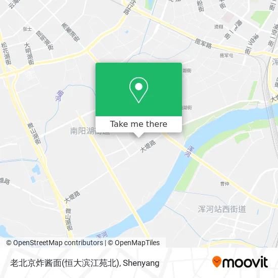 老北京炸酱面(恒大滨江苑北) map