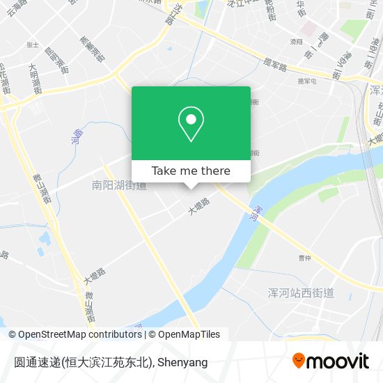 圆通速递(恒大滨江苑东北) map