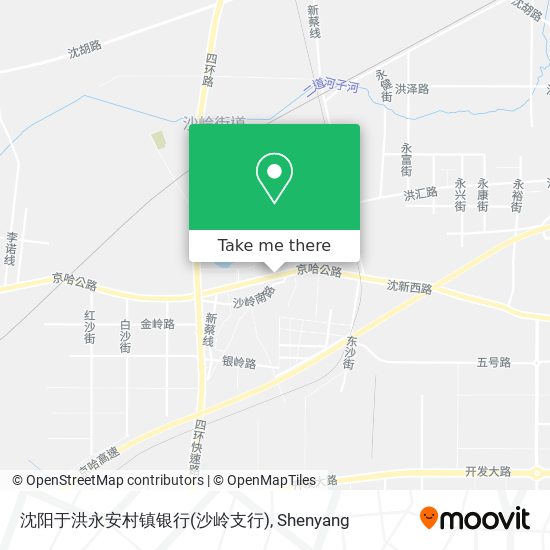 沈阳于洪永安村镇银行(沙岭支行) map