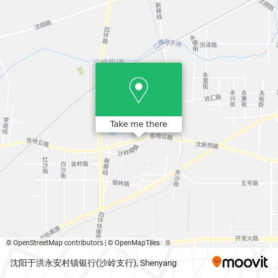 沈阳于洪永安村镇银行(沙岭支行) map