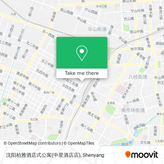 沈阳柏雅酒店式公寓(中星酒店店) map