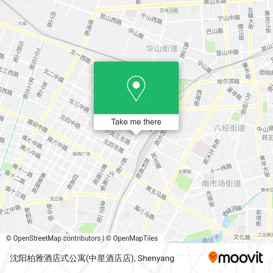沈阳柏雅酒店式公寓(中星酒店店) map