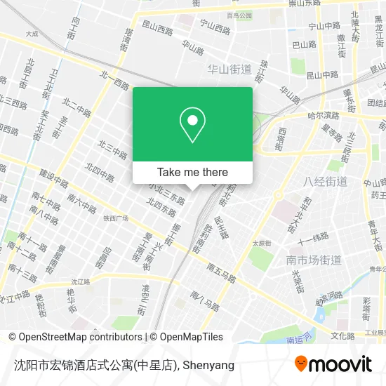 沈阳市宏锦酒店式公寓(中星店) map