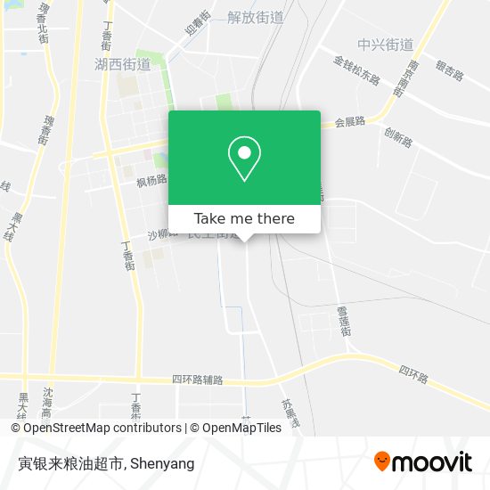 寅银来粮油超市 map