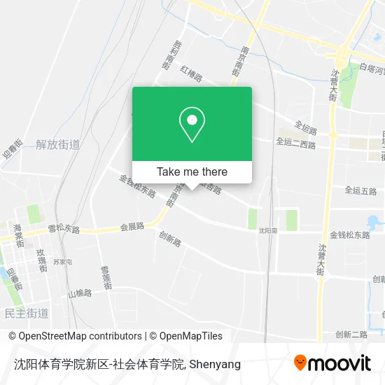 沈阳体育学院新区-社会体育学院 map