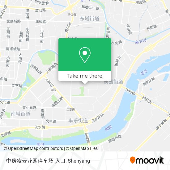 中房凌云花园停车场-入口 map
