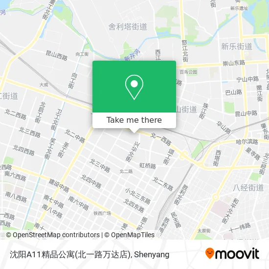 沈阳A11精品公寓(北一路万达店) map