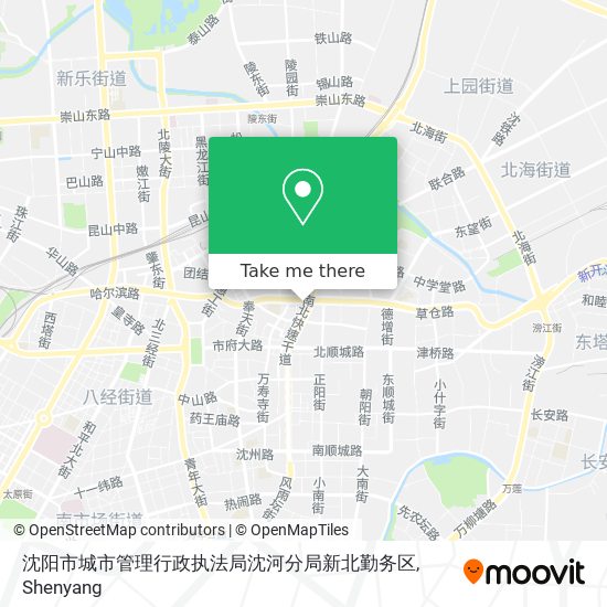 沈阳市城市管理行政执法局沈河分局新北勤务区 map