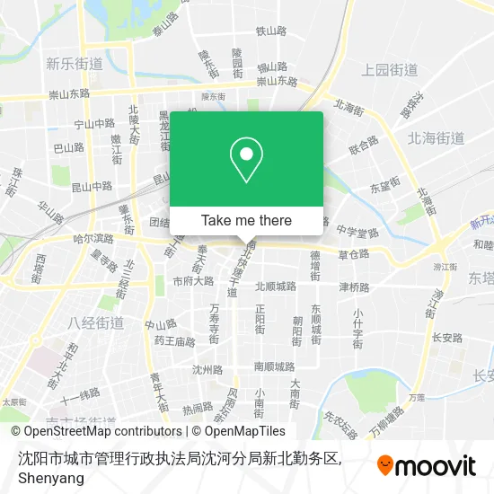 沈阳市城市管理行政执法局沈河分局新北勤务区 map