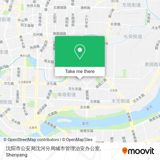 沈阳市公安局沈河分局城市管理治安办公室 map