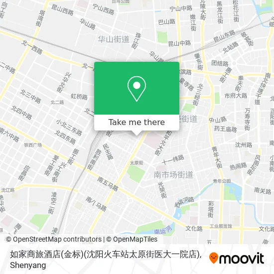 如家商旅酒店(金标)(沈阳火车站太原街医大一院店) map