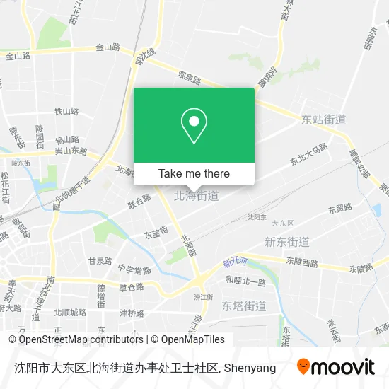 沈阳市大东区北海街道办事处卫士社区 map