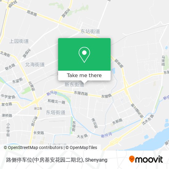 路侧停车位(中房基安花园二期北) map