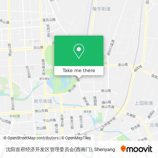 沈阳首府经济开发区管理委员会(西南门) map