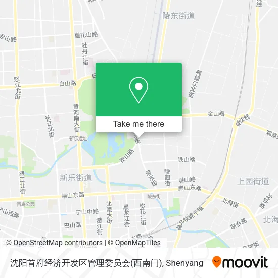 沈阳首府经济开发区管理委员会(西南门) map