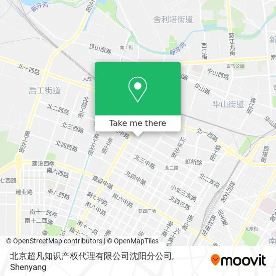 北京超凡知识产权代理有限公司沈阳分公司 map