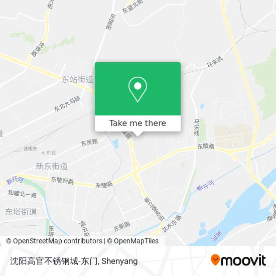 沈阳高官不锈钢城-东门 map