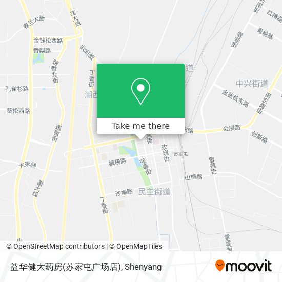 益华健大药房(苏家屯广场店) map