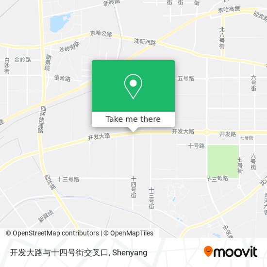 开发大路与十四号街交叉口 map