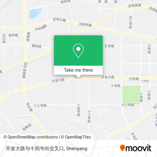 开发大路与十四号街交叉口 map