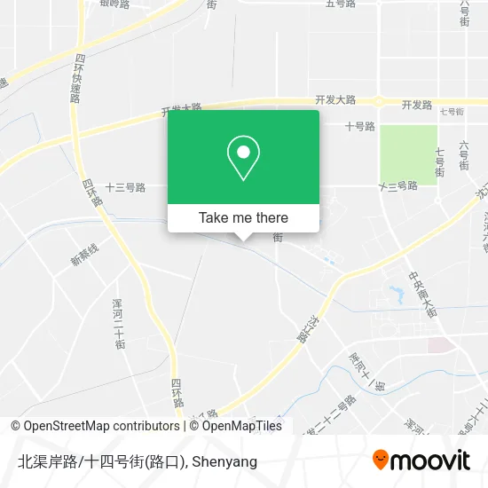 北渠岸路/十四号街(路口) map
