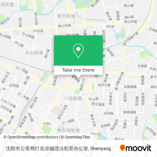 沈阳市公安局打击涉烟违法犯罪办公室 map