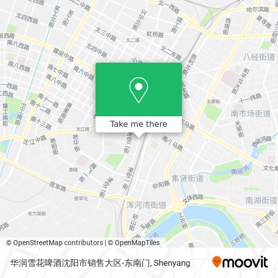 华润雪花啤酒沈阳市销售大区-东南门 map