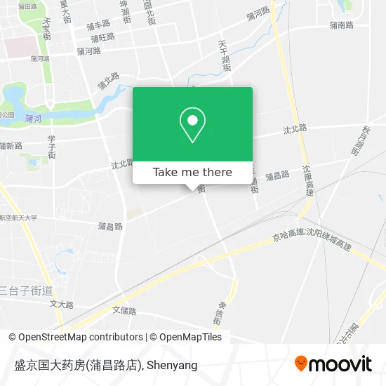 盛京国大药房(蒲昌路店) map