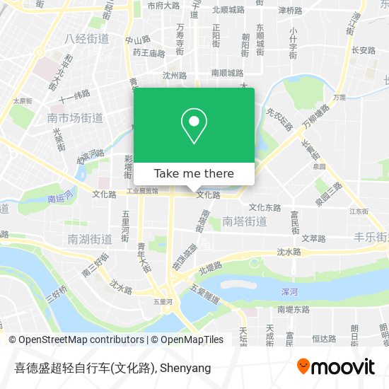 喜德盛超轻自行车(文化路) map