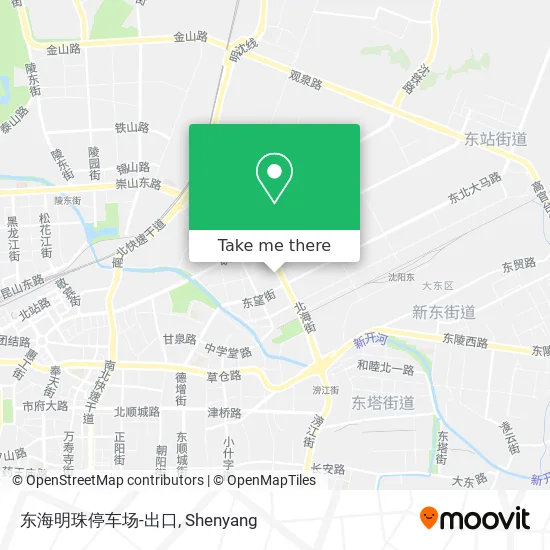 东海明珠停车场-出口 map