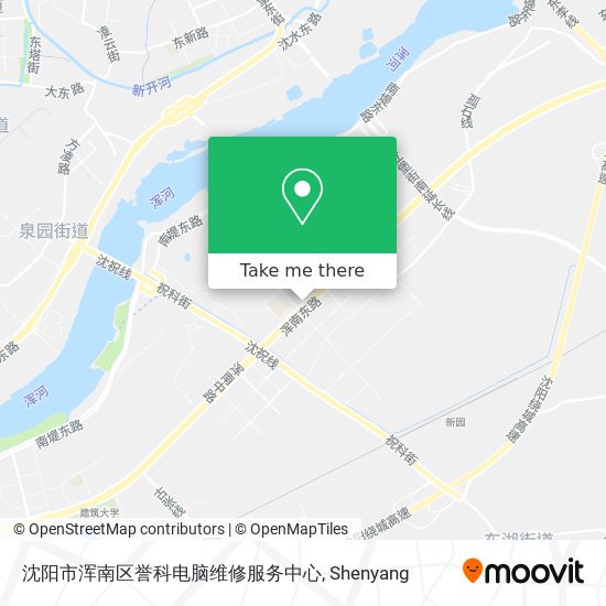 沈阳市浑南区誉科电脑维修服务中心 map