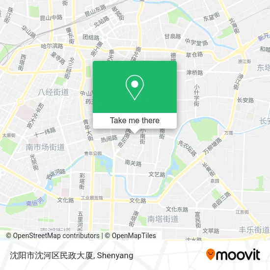 沈阳市沈河区民政大厦 map