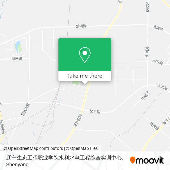 辽宁生态工程职业学院水利水电工程综合实训中心 map