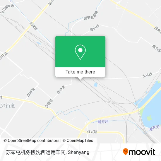 苏家屯机务段沈西运用车间 map