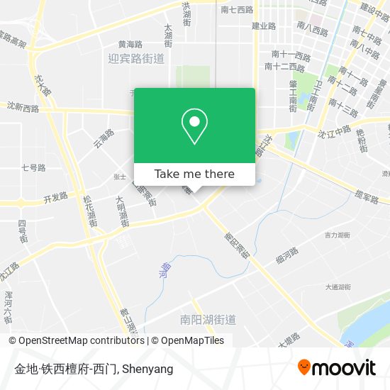 金地·铁西檀府-西门 map
