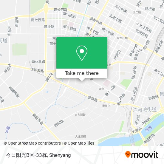 今日阳光B区-33栋 map