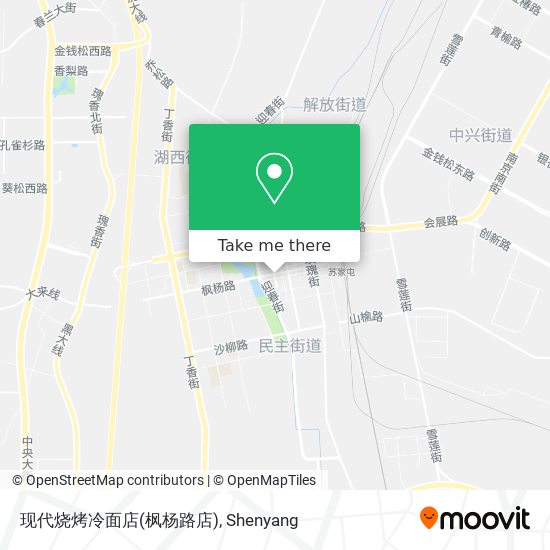 现代烧烤冷面店(枫杨路店) map