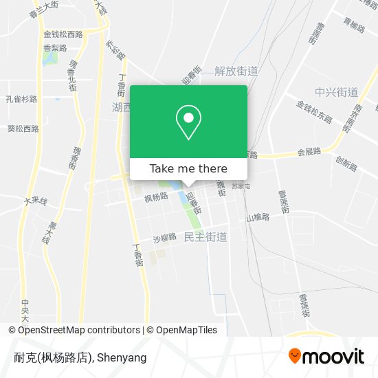 耐克(枫杨路店) map