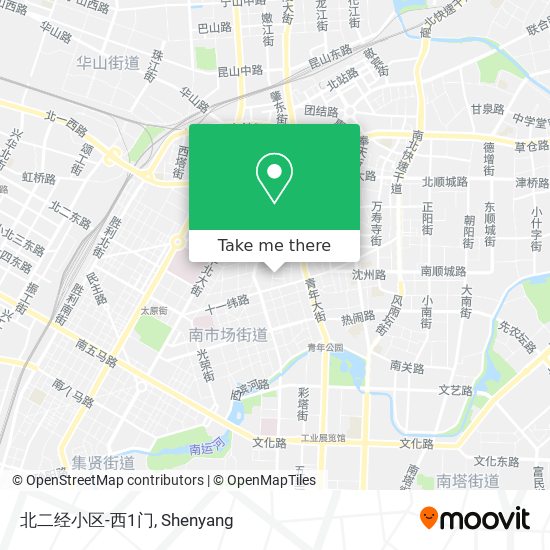 北二经小区-西1门 map
