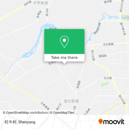 旺牛村 map